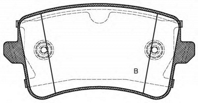 OPEN PARTS bpa134310 -  Комплект тормозных колодок, дисковый тормоз